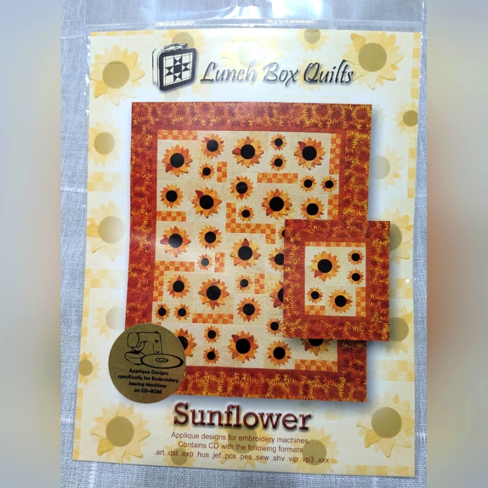 Lunch Box Quilts Sunflower Pattern